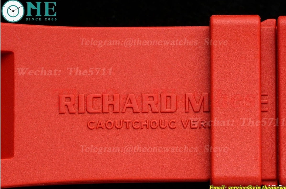 RM055 RU on NTPT Crown Red RMUL2 Clone Super ZF Red Strap Rubber 0406